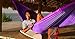 Easy Hanging Tree Hammock with Durable Straps for Camping&Backyard, 600lbs, Violet/Lilac- SEGMART