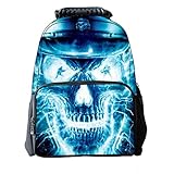 Skymoon Children's 3D Animal School Backpacks (16 Inch,Skull) by Skymoon