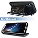 TORU CX PRO Case for iPhone Xs/iPhone X, with Card Holder | Slim Protective Shockproof Heavy Duty Cover with Hidden Credit Cards Wallet Flip Slot Compartment Kickstand | Include Mirror - Marble