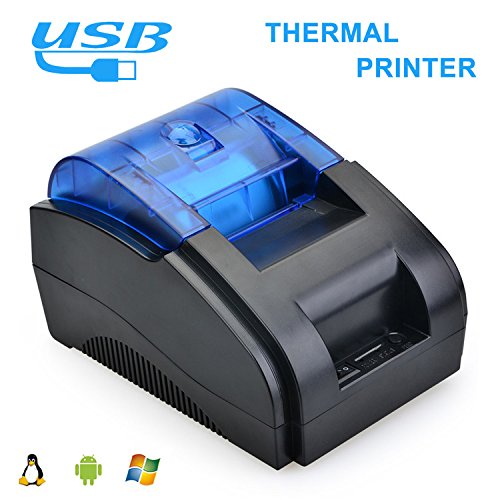 Scangle 58MM USB POS Thermal Printer – Thermal Receipt Printer, Printing Speed:90mm/Sec, Compatible with ESC/POS Commands Set (58mm Thermal Receipt Printer Without Auto-Cutter)