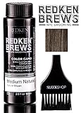 Redken Brews COLOR CAMO 5 Minute Custom Gray Camoflauge Hair Color (with Sleek Tint Brush) (Medium Natural)