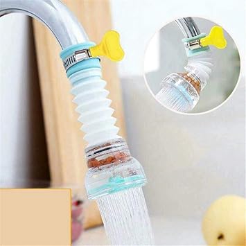 HOME CUBE PVC 360 Degree Rotation Water Saving Faucet Adjustable Water Valve Splash