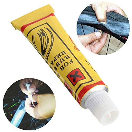 Ioffersuper 8 Pcs Bicycle Tire Repair Kits(3 Pcs Rubber Cold Patch + 5 Pcs Glue) - Thumbnail 4