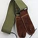 Muxico Cool Design Cotton Leather Guitar Strap,green