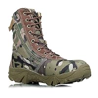 Tebapi Mens Backpacking Boots Men Military Boots Camouflage Tactical Combat Boots Men Kamuflaj Bot Army Shoes Men Climbing Shoes Botas Hombre Green 10