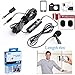 19 Feet Lavalier Microphone for Canon iPhone Podcast, BOYA Omnidirectional Condenser Recording Mic for Nikon Sony iPhone 8 8 plus 7 6 6s Plus DSLR Camcorder Audio Recorder Youtube Interview Video