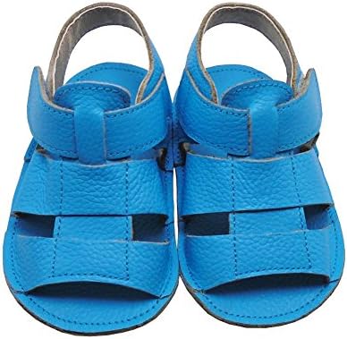 Mejale Soft Sole Geuine Leather Baby Summer Sandals Velcro Shoes for 0-3 Years Toddler