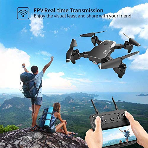 Drohne mit Kamera, Drohne für Anfänger, 1080P HD Faltbar RC Quadcopter mit FPV WLAN Live Übertragung, Flugzeit 30… – Bild 4