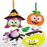 Halloween Sewing Kits For Kids Perfect For Halloween Children's Arts, Crafts And Decorating For Boys And Girls (Pack of 4)