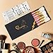 Qivange Makeup Brush Set, 15pcs Cosmetic Liquid Foundation Powder Blush Eyeshadow Makeup Brushes with Gift Box, Professional Makeup Brushes(Pink with Gold)