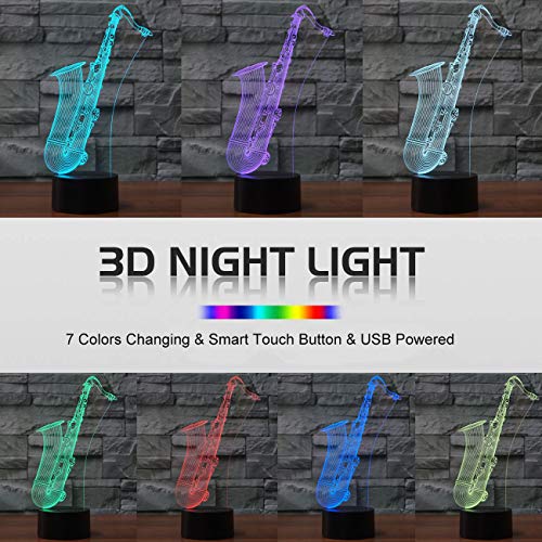 YKLWORLD-Saxophone-Night-Light-3D-Illusion-Lamp-LED-Desk-Table-Lamp-7-Color-Changing-Touch-Sensor-Nightlight-with-USB-Cable-for-Bedroom-Kids-Birthday-Gifts-Music-Lovers-Decoration