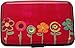 BOHONG Aluminum RFID Blocking Credit Card Holder for Men Women - Stylish Travel Wallet - Best Protection for Bank Debit, ID, ATM, Cards Against Scanning Criminals,Flower
