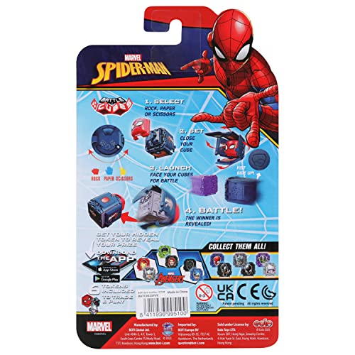 Marvel SpiderMan Battle Cubes 2Pack, SpiderMan VS Venom, Unleash