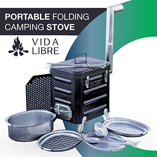 VidaLibre Camping Stove with Propane Gas Burner Kit Portable Outdoor