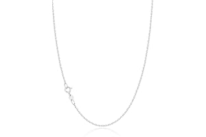 Jewlpire 18k Gold Plated 925 Sterling Silver Chain Necklace for Women, 1.2mm Cable Chain Necklace Super Sturdy & Shiny Women's Chains Necklaces 14/16/17/18/20/22/24 Inches