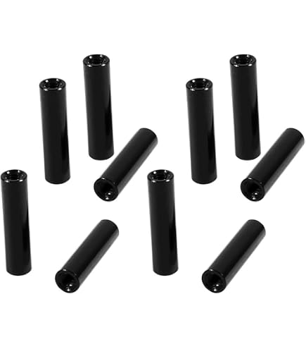 thumbnail image 2 of Uxcell 5-Pack M3x55mm Hex Aluminum Standoff Spacers For FPV Quadcopter - CNC Machined, Anodized Red 2 of 4