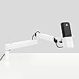 Elgato Wave:3 White with Mic Arm Low Profile, Fully Adjustable with Cable Management Channel, perfect for Podcast, Streaming, Gaming, Home Office, Free Mixer Software, Plug & Play for Mac, PC