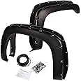 G-PLUS Fender Flares Pocket Riveted 4 PCS Compatible with Chevy Silverado/GMC Sierra 1500 2500 3500 & HD 1999-2006 (Not fit Dually & Step-side models), Fit 2007 Classic Models