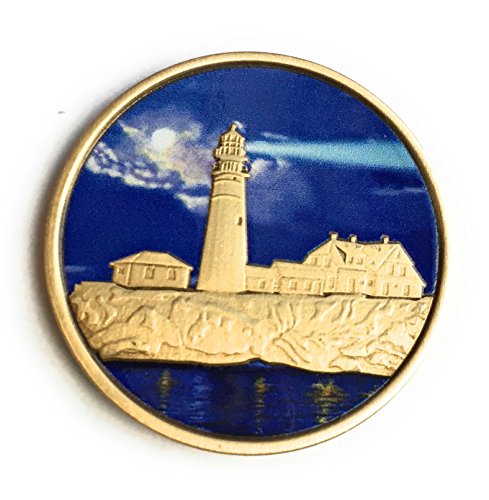 Fog Light Prayer Color Lighthouse Bronze Step 12 Spiritual Medallion Pocket Token