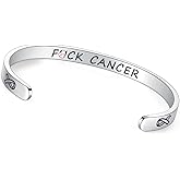 TONY & SANDY Inspirational Bracelets for Women Teen Girls Personalized Gifts for Daughter Granddaughter Mom Sister Friends Stainless Steel Engraved Cuff Birthday Easter Christmas