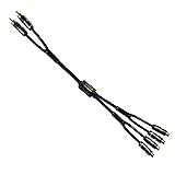 Arklove 2ft Shielded RCA Plug Splitter Stereo Audio