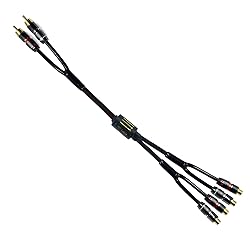 Arklove 10ft Shielded RCA Plug Splitter Stereo