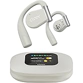 Cleer ARC 3 Open Ear Headphones - Dolby Audio, Snapdragon Sound True Wireless Earbuds, 50Hr Battery, Bluetooth 5.4, IPX 7, Multi-Point, Smart Controls, Light Grey