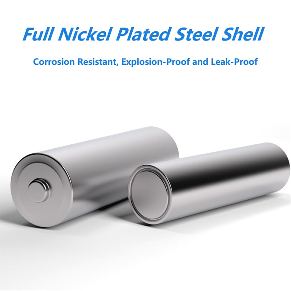 HoootCell AA Batteries, 1000mAh Carbon Zinc AA Battery, 4 Count Heavy Duty Power Double A Battery for Household and Business