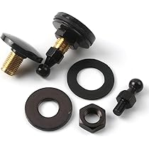 QGHAUC 2 All Glass Rear Door Hinges For LEER Truck Cap 100XL/100LE - Replacement For 103528