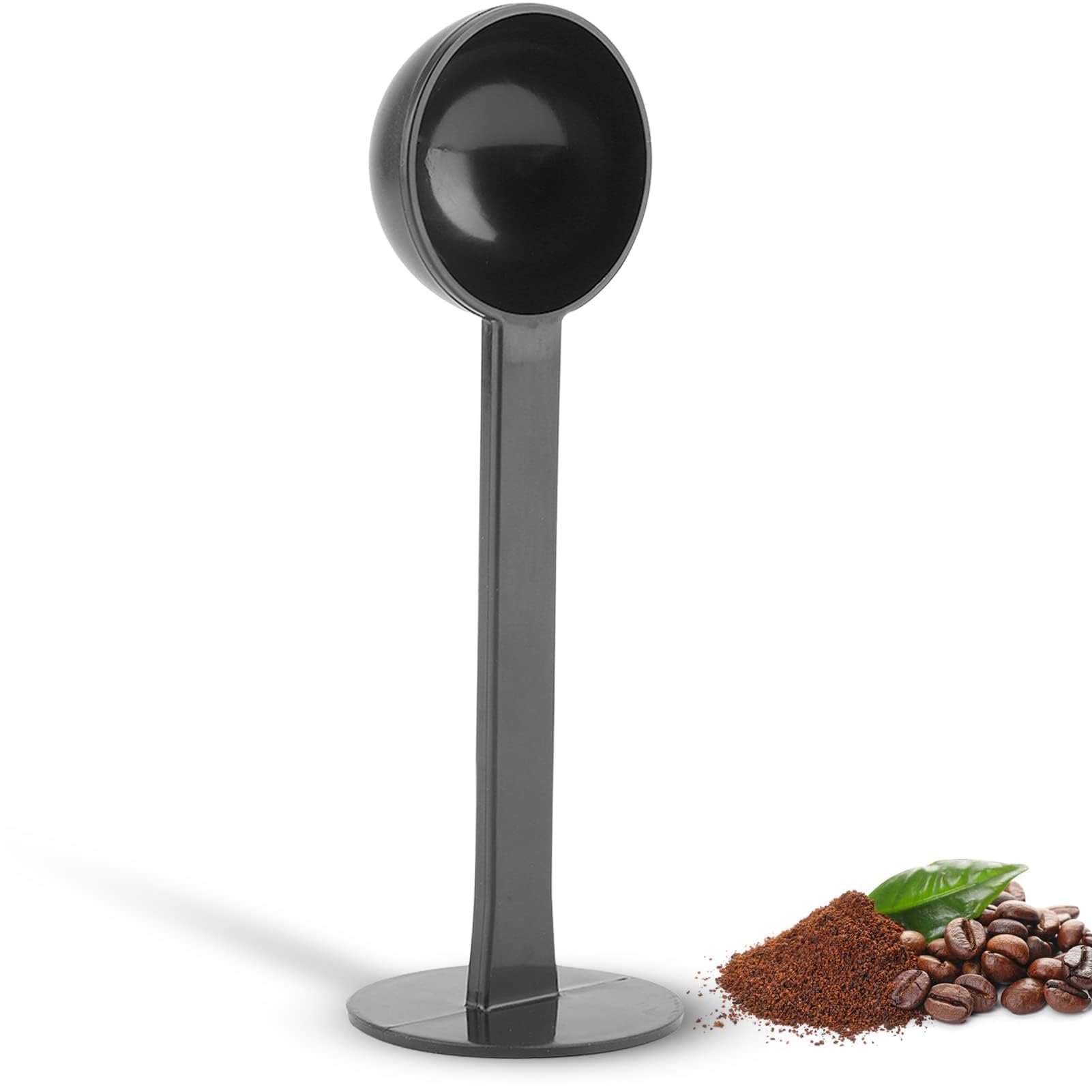 2-in-1 Coffee Scoop, Reusable Measuring Spoon with Espresso Tamper 2 in 1 Coffee Scoop and Tamper Dual-Purpose Coffee Spoon for Measuring and Tamping, 1.77 X 1.96 X 5.90in