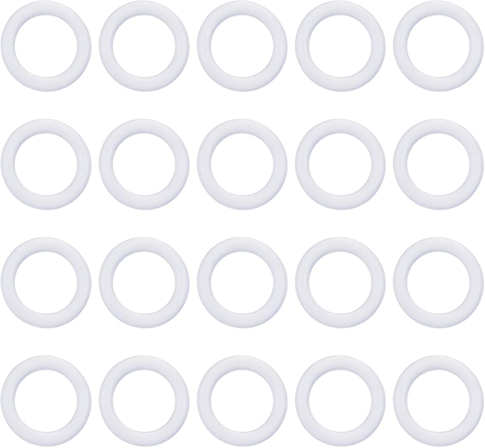 sourcing map Silicone O Rings 0.26in ID 0.37in OD 1/16in Width VMQ Seals 20pk