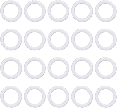 sourcing map Silicone O Rings 0.26in ID 0.37in OD 1/16in Width VMQ Seals 20pk