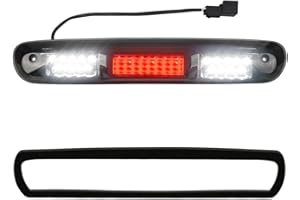 RAVSOFT LED 3rd Third Brake Light Smoked Lens with Seal Gasket For 2007-2013 Chevy Silverado GMC Sierra 1500 2500 3500 2500HD 3500HD High Mount Stop Lamp Assembly