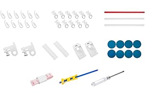 RINHARTEX Curtain Track, Ceiling Curtain Track for Room Divider with Roller Hooks