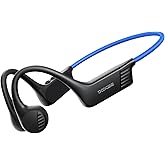 DOOGEE Bone Conduction Headphones, Open-Back Bluetooth Wireless Sports Headphones, IP66 Sweatproof, 10-Hour Battery Life, with Microphone, Suitable for Cycling, Running, Fitness