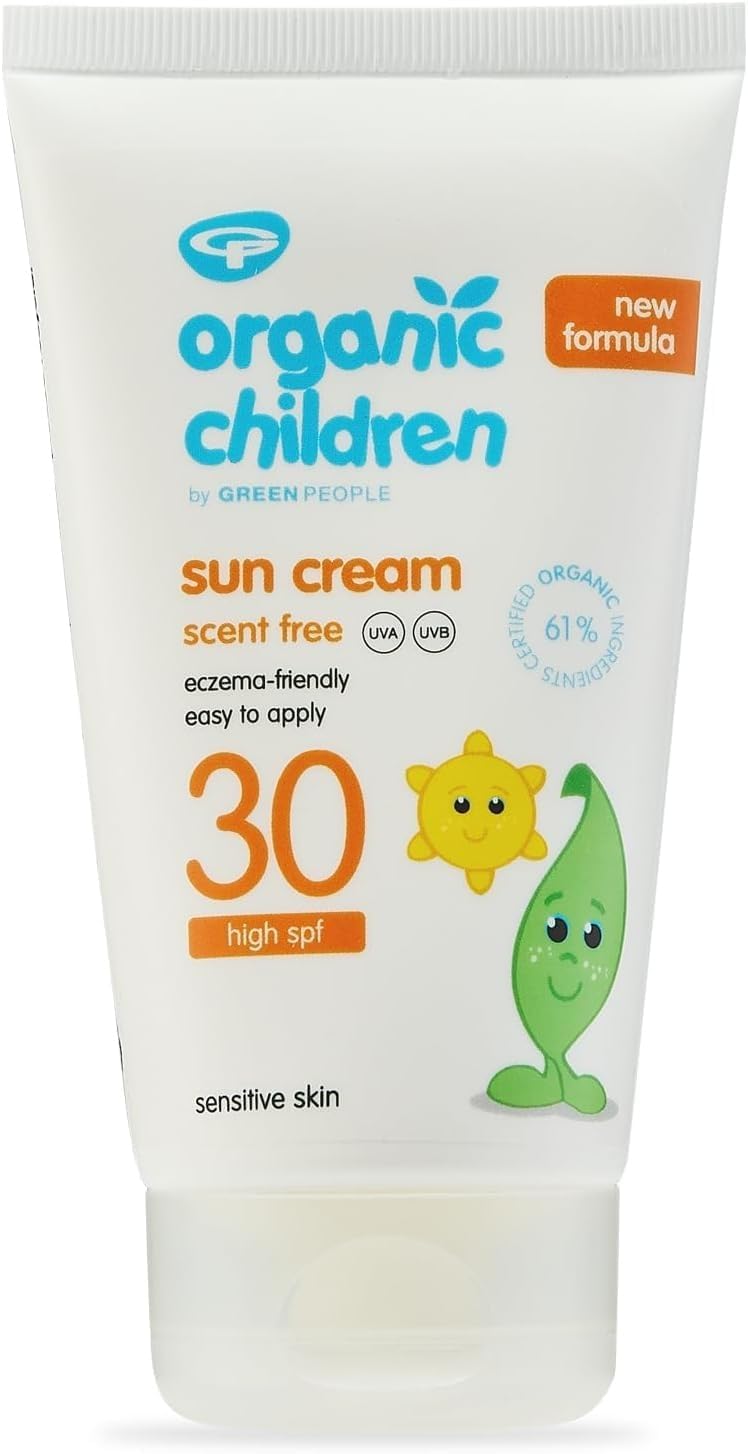 Green People Organic Children Sun Cream SPF30 Scent Free 150ml