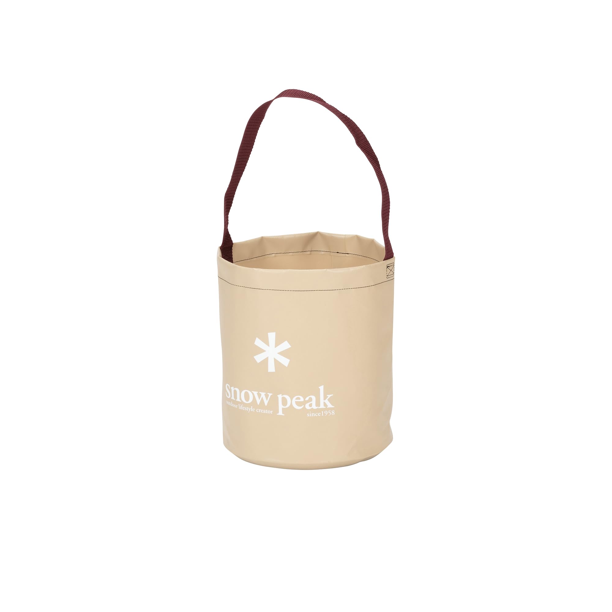 Snow Peak Camping Bucket - Regular,Beige,12L