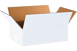 AVIDITI White Shipping Boxes 18"L x 12"W x 6"H (25 Pack) Small Medium Mailing Box for Small Business Packaging, Mailers, Gifts & Storage