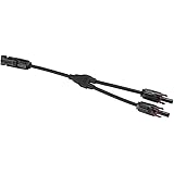 Solar Panel Extension Cable, 1 Pair Y Type Male Female Connector Solar Panel Extension Cable PV Wire Adapter