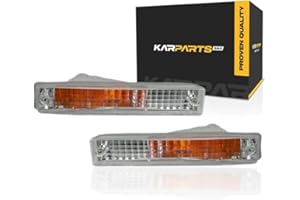For Honda Civic Signal Light Assembly 1990-1991 Pair Driver and Passenger Side Hatchback/Sedan For HO2530108 + HO2531108