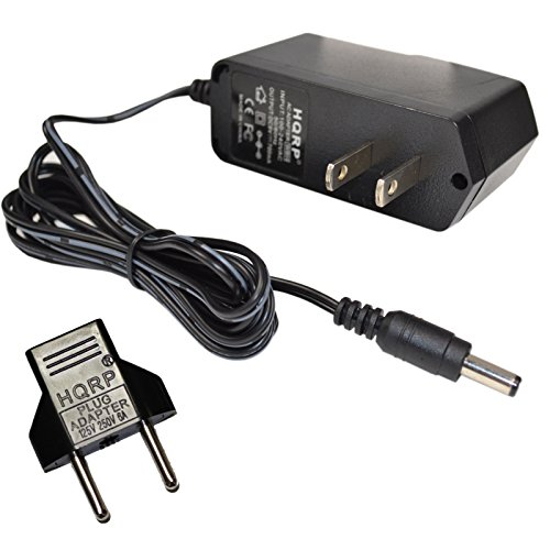 HQRP AC Adapter for Dirt Devil Sweeper Vac M083000, Power Cord Charger plus Euro Plug Adapter