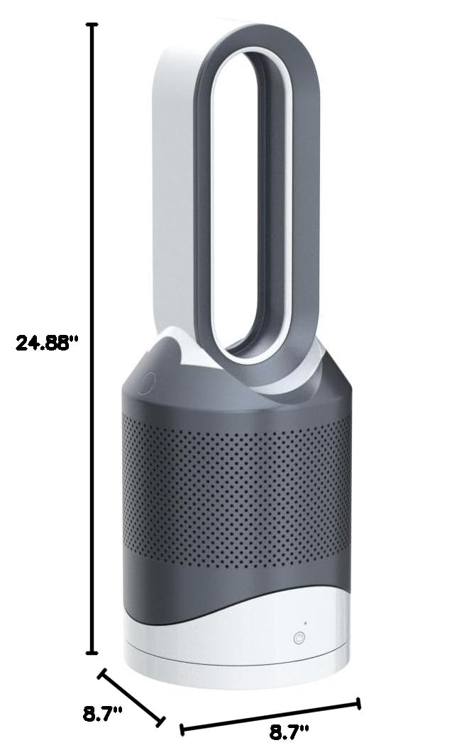 Dyson Pure Hot+Cool? HP01 Air Purifier, Heater & Fan - White/Silver
