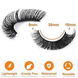 False Eyelashes Wispy Fuax Mink Lashes D Curl