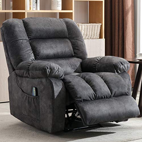 ANJ Massage Recliner Chair with Heat and Vibration, Overstuffed Manual