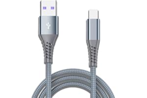 USB C to (for Lightning Cable), 6FT Fast Charger Cable Charging Cord for iPhone 14/13/12/11/XS/XR/X/8/iPad, Grey
