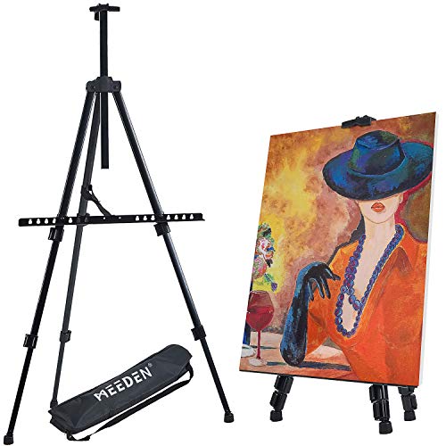 MEEDEN Reinforced Display Easel Stand Aluminum Metal Tripod Field Art