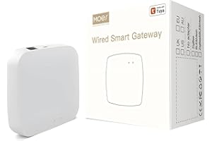 MOES Tuya ZigBee 3.0 Hub/Wired Gateway, WiFi Smart Home Bridge Remote Controller,Work with Tuya ZigBee Smart Device, White