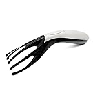 COLOR CLEANER Electric Scalp Massager For Headache Head Physical Home Therapy Kit Device Equipment Electronic Self Massage Brain Shoulder Back Comb Therapeutic (white)