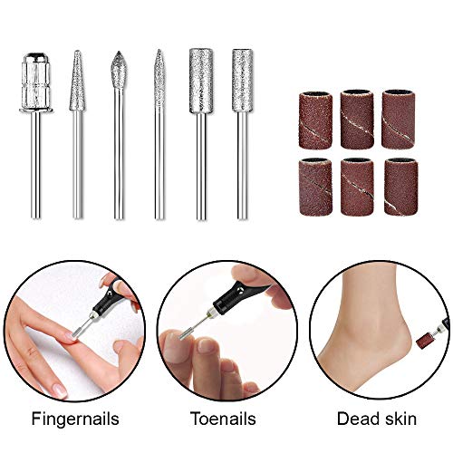 Electric Nail Drill Machine, Kathy 6 in 1 Professional Nail Kit with