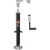5000lbs A-Frame Trailer Jack,30" Lift 20-24V Cordless Drill Compatible with Adjustable Drop Leg for RV Trailer, Horse Trailers, Utility Trailers